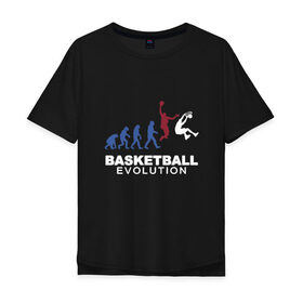 Мужская футболка хлопок Oversize с принтом Баскетбольная эволюция в Курске, 100% хлопок | свободный крой, круглый ворот, “спинка” длиннее передней части | and1 | basketball | coach | evolution | game | james | jordan | lebron | monkey | mvp | nba | player | slam dunk | sport | streetball | team | баскетбол | баскетболист | бросок | джеймс | джордан | игра | игрок | леброн | мяч | нба | обезьяна | 