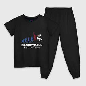 Детская пижама хлопок с принтом Баскетбольная эволюция в Курске, 100% хлопок |  брюки и футболка прямого кроя, без карманов, на брюках мягкая резинка на поясе и по низу штанин
 | Тематика изображения на принте: and1 | basketball | coach | evolution | game | james | jordan | lebron | monkey | mvp | nba | player | slam dunk | sport | streetball | team | баскетбол | баскетболист | бросок | джеймс | джордан | игра | игрок | леброн | мяч | нба | обезьяна | 