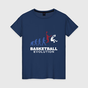 Женская футболка хлопок с принтом Баскетбольная эволюция в Курске, 100% хлопок | прямой крой, круглый вырез горловины, длина до линии бедер, слегка спущенное плечо | and1 | basketball | coach | evolution | game | james | jordan | lebron | monkey | mvp | nba | player | slam dunk | sport | streetball | team | баскетбол | баскетболист | бросок | джеймс | джордан | игра | игрок | леброн | мяч | нба | обезьяна | 