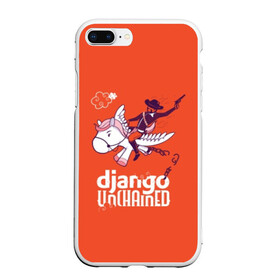 Чехол для iPhone 7Plus/8 Plus матовый с принтом Django on a pony в Курске, Силикон | Область печати: задняя сторона чехла, без боковых панелей | Тематика изображения на принте: dicaprio | django | film | movie | pony | tarantino | джанго | джанго освобожденный | ди каприо | дикаприо | квентин | кино | тарантино | фильмы