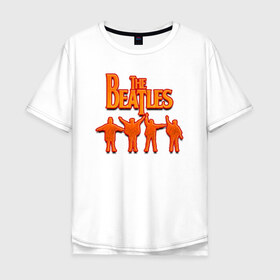 Мужская футболка хлопок Oversize с принтом The Beatles в Курске, 100% хлопок | свободный крой, круглый ворот, “спинка” длиннее передней части | битлз | британская | группа | джон леннон | джордж харрисон | ливерпуль | пол маккартни | ринго старр | рок