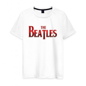 Мужская футболка хлопок с принтом The Beatles в Курске, 100% хлопок | прямой крой, круглый вырез горловины, длина до линии бедер, слегка спущенное плечо. | битлз | британская | группа | джон леннон | джордж харрисон | ливерпуль | пол маккартни | ринго старр | рок