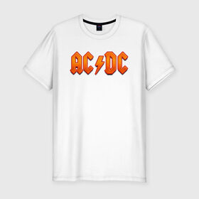 Мужская футболка премиум с принтом AC/DC в Курске, 92% хлопок, 8% лайкра | приталенный силуэт, круглый вырез ворота, длина до линии бедра, короткий рукав | австралийская | ангус янг | блюз | группа | малькольм янг | рок | рок н ролл | стиви янг | хард