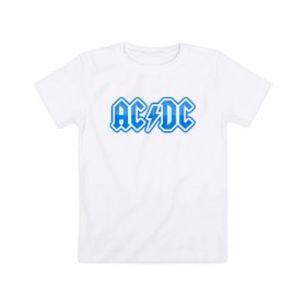 Детская футболка хлопок с принтом AC/DC в Курске, 100% хлопок | круглый вырез горловины, полуприлегающий силуэт, длина до линии бедер | австралийская | ангус янг | блюз | группа | малькольм янг | рок | рок н ролл | стиви янг | хард