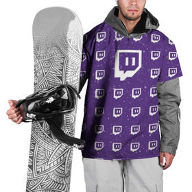 Накидка на куртку 3D с принтом Twitch Unisex. в Курске, 100% полиэстер |  | 