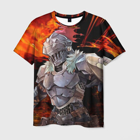 Мужская футболка 3D с принтом Goblin Slayer 2 в Курске, 100% полиэфир | прямой крой, круглый вырез горловины, длина до линии бедер | anime | goblin | goblin slayer | manga | slayer | аниме | гоблин | манга | рыцарь