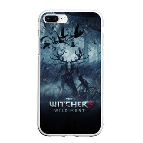 Чехол для iPhone 7Plus/8 Plus матовый с принтом The witcher в Курске, Силикон | Область печати: задняя сторона чехла, без боковых панелей | play | the witcher | ведьмак | ведьмак 3 | игра | компьютерная игра