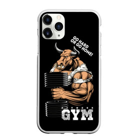 Чехол для iPhone 11 Pro матовый с принтом Go heavy or go home в Курске, Силикон |  | angry | animal | bull | cool | fitness | heavy | home | logo | sport | team | wild | атлет | большая | бык | вес | гимнастика | девиз | дикий | домой | животное | знак | зубы | иди | кольцо | крутой | культурист | лозунг | надпись