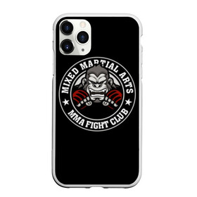 Чехол для iPhone 11 Pro матовый с принтом MMA в Курске, Силикон |  | animal | athlet | club | cool | emblem | extreme | fighter | fighting | gorilla | logo | mma | sign | sport | stars | text | атлет | боец | бойцовский | горилла | единоборства | животное | звезды | знак | клуб | крутой | логотип | надпись | перчатки | при