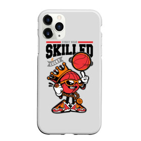 Чехол для iPhone 11 Pro матовый с принтом Skilled and lucky в Курске, Силикон |  | ball | basketball | black | clo | cool | crown | finger | gold | lucky | ring | sneakers | street | teenager | text | white | баскетбол | баскетболист | большая | кольцо | корона | кроссовки | крутой | мяч | надпись | опытный | очки | перчатки |