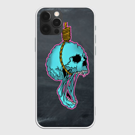 Чехол для iPhone 12 Pro Max с принтом повешенный череп в Курске, Силикон |  | horror | веревка | зубы | повешенный | скелет | удавка | удушение | ужасы | челюсть | череп