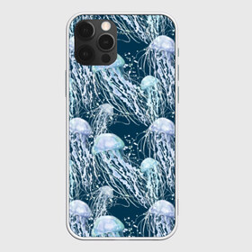 Чехол для iPhone 12 Pro Max с принтом Медузы в Курске, Силикон |  | bubbles | cant | depth | dome | float | flock | jellyfish | long | mirror | sea | shimmer | tails | transparent | water | вода | глубина | длинные | зеркальное | косяк | купол | медузы | мерцание | море | плывут | прозрачные | пузыри | стая | хвосты