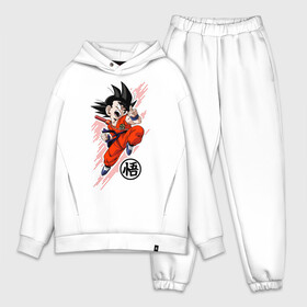 Мужской костюм хлопок OVERSIZE с принтом Драконий жемчуг в Курске,  |  | anime | dragon ball | son goku | аниме | гоку | драконий жемчуг | жемчуг дракона | манга | сон гоку | супер сайян