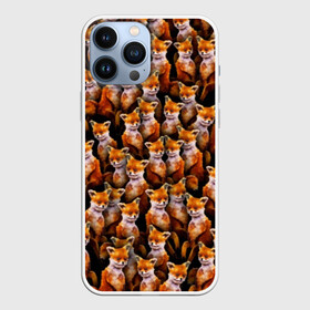 Чехол для iPhone 13 Pro Max с принтом Упоротые лисы в Курске,  |  | fox | животные | лис | лиса | лисичка | мем | паттрен | рыжий | толпа | упортый | фыр фыр