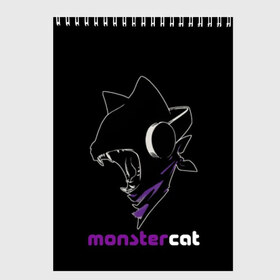 Скетчбук с принтом Monstercat в Курске, 100% бумага
 | 48 листов, плотность листов — 100 г/м2, плотность картонной обложки — 250 г/м2. Листы скреплены сверху удобной пружинной спиралью | Тематика изображения на принте: monstercat | клуб | клубная музыка | кот | котенок | кошка | лейбл | монстар | монстар кет | монстер | музыка | танцевальная музыка | электронная | электронная музыка