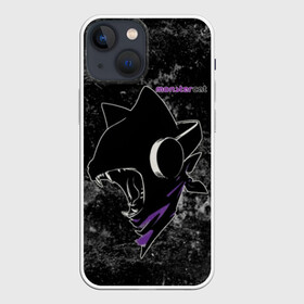 Чехол для iPhone 13 mini с принтом Monstercat в Курске,  |  | monstercat | клуб | клубная музыка | кот | котенок | кошка | лейбл | монстар | монстар кет | монстер | музыка | танцевальная музыка | электронная | электронная музыка