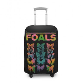 Чехол для чемодана 3D с принтом Foals в Курске, 86% полиэфир, 14% спандекс | двустороннее нанесение принта, прорези для ручек и колес | foals | yannis philippakis | группы | дэнс панк | инди | мат рок | музыка | рок | фоалз | яннис филиппакис