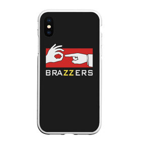 Чехол для iPhone XS Max матовый с принтом BRAZZERS в Курске, Силикон | Область печати: задняя сторона чехла, без боковых панелей | Тематика изображения на принте: brazzers | faketaxi | бразерс | браззерс | мода | надписи | надпись | прикол | прикольная надпись | прикольные надписи | текст | тренд | тренды