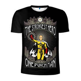 Мужская футболка 3D спортивная с принтом One Punch Man в Курске, 100% полиэстер с улучшенными характеристиками | приталенный силуэт, круглая горловина, широкие плечи, сужается к линии бедра | one punch man | onepunchman | oppai | аниме | ван панч мен | ванпанчмен | манга | сайтама | супергерои | человек один удар