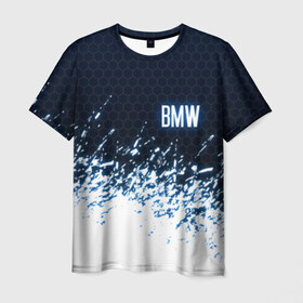 Мужская футболка 3D с принтом BMW в Курске, 100% полиэфир | прямой крой, круглый вырез горловины, длина до линии бедер | bmw | bmw 3 | bmw x3 | bmw x5 | bmw x6 | бмв | бмв 3 | бмв 5 | бмв 7. | бмв е39 | бмв х3 | бмв х5 | бмв х6