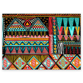 Поздравительная открытка с принтом Африканский стиль в Курске, 100% бумага | плотность бумаги 280 г/м2, матовая, на обратной стороне линовка и место для марки
 | africa | african | pattern | style | trend | африка | африканский стиль | геометрия | мода | орнамент | паттерн | стиль | тренд