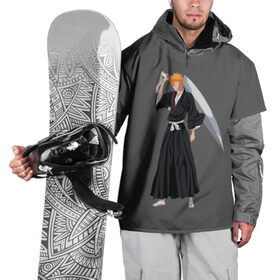 Накидка на куртку 3D с принтом Kurosaki Ichigo в Курске, 100% полиэстер |  | Тематика изображения на принте: 