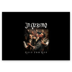 Поздравительная открытка с принтом In Extremo в Курске, 100% бумага | плотность бумаги 280 г/м2, матовая, на обратной стороне линовка и место для марки
 | in extremo | inextremo | группы | метал | музыка | рок | фолк метал | хорд рок