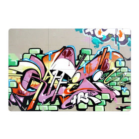 Магнитный плакат 3Х2 с принтом Надписи граффити в Курске, Полимерный материал с магнитным слоем | 6 деталей размером 9*9 см | grafiti | paint | street art | urban | город | граффити | искусство | кирпичи | краски | рисунки | стена | улицы | уличное искусство