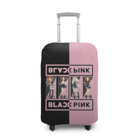Чехол для чемодана 3D с принтом BlackPink  в Курске, 86% полиэфир, 14% спандекс | двустороннее нанесение принта, прорези для ручек и колес | black | blackpink | chae | jennie | jisoo | k pop | kim | lalisa | lisa | manoban | park | pink | rose | young | дженни | джису | ён | ким | лалиса | лиса | манобан | пак | розэ | че