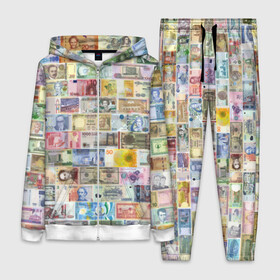 Женский костюм 3D с принтом Деньги мира в Курске,  |  | chf | eur | gbp | jpy | usd | баксы | банкноты | валюта | доллар | евро | купюры | паунд | рубль. | свисси | финансы | фунт стерлингов | швейцарский франк | японская йена