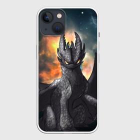 Чехол для iPhone 13 с принтом Night Fury в Курске,  |  | how to train your dragon | night fury | беззубик | дракон | как приручить дракона | ночная фурия