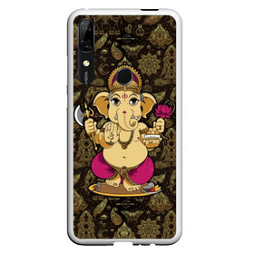 Чехол для Honor P Smart Z с принтом Ganesha в Курске, Силикон | Область печати: задняя сторона чехла, без боковых панелей | Тематика изображения на принте: animal | ax | crown | decoration | elephant | ethnic | flower | food | god | gold | hands | hold | india | lily | mouse | благополучие | бог | божество | ганеша | держит | еда | животное | золото | индия | индуизм | корона | лилия | м | много | мудрость |