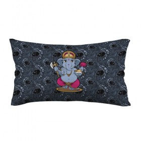 Подушка 3D антистресс с принтом Ganesha в Курске, наволочка — 100% полиэстер, наполнитель — вспененный полистирол | состоит из подушки и наволочки на молнии | 
