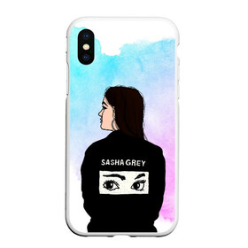 Чехол для iPhone XS Max матовый с принтом Саша Грей Sasha Grey в Курске, Силикон | Область печати: задняя сторона чехла, без боковых панелей | sasha grey | актриса | арт | грей | мода | прон | саша грей