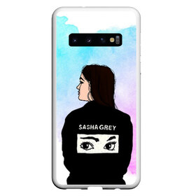 Чехол для Samsung Galaxy S10 с принтом Саша Грей Sasha Grey в Курске, Силикон | Область печати: задняя сторона чехла, без боковых панелей | sasha grey | актриса | арт | грей | мода | прон | саша грей