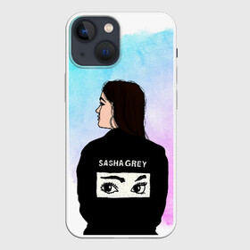 Чехол для iPhone 13 mini с принтом Саша Грей Sasha Grey в Курске,  |  | sasha grey | актриса | арт | грей | мода | прон | саша грей