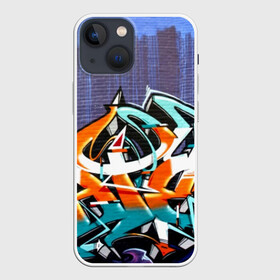 Чехол для iPhone 13 mini с принтом Уличный художник в Курске,  |  | grafiti | paint | street art | urban | город | граффити | искусство | кирпичи | краски | рисунки | стена | улицы | уличное искусство