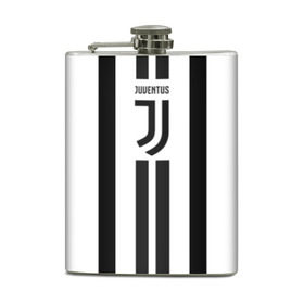 Фляга с принтом Juventus в Курске, металлический корпус | емкость 0,22 л, размер 125 х 94 мм. Виниловая наклейка запечатывается полностью | juventus | ronaldo | роналдо | ювентус