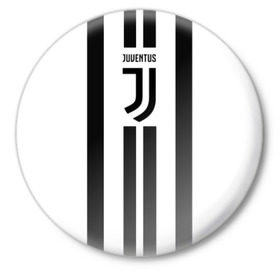 Значок с принтом Juventus в Курске,  металл | круглая форма, металлическая застежка в виде булавки | Тематика изображения на принте: juventus | ronaldo | роналдо | ювентус