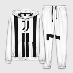 Мужской костюм 3D с принтом Juventus в Курске, 100% полиэстер | Манжеты и пояс оформлены тканевой резинкой, двухслойный капюшон со шнурком для регулировки, карманы спереди | juventus | ronaldo | роналдо | ювентус
