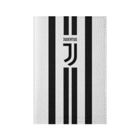 Обложка для паспорта матовая кожа с принтом Juventus в Курске, натуральная матовая кожа | размер 19,3 х 13,7 см; прозрачные пластиковые крепления | juventus | ronaldo | роналдо | ювентус