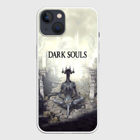 Чехол для iPhone 13 с принтом DARK SOULS в Курске,  |  | art | artwork | crown | dark soul | dark souls iii | death | digital art | embers | fanatsy | fire | flames | game | mask | skeletons | воин | минимализм | рыцарь | тёмные души