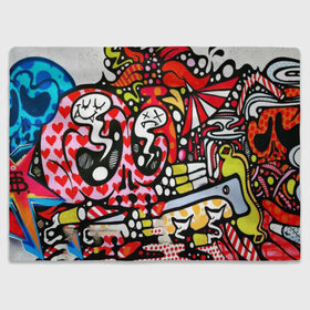 Плед 3D с принтом Современное искусство в Курске, 100% полиэстер | закругленные углы, все края обработаны. Ткань не мнется и не растягивается | felipe pantone | grafiti | paint | street art | urban | город | граффити | искусство | кирпичи | краски | рисунки | стена | улицы | уличное искусство