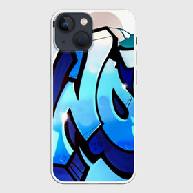 Чехол для iPhone 13 mini с принтом wow graffiti в Курске,  |  | Тематика изображения на принте: felipe pantone | grafiti | paint | street art | urban | город | граффити | искусство | кирпичи | краски | рисунки | стена | улицы | уличное искусство