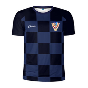 Мужская футболка 3D спортивная с принтом Сборная Хорватии в Курске, 100% полиэстер с улучшенными характеристиками | приталенный силуэт, круглая горловина, широкие плечи, сужается к линии бедра | croatia | hrvatska | сборная хорватии | сборная хорватии по футболу | сборные | форма | футбол | футбольные сборные | хорватия | хорватская сборная | чемпио | чемпионат мира
