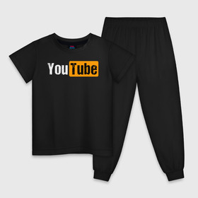 Детская пижама хлопок с принтом YouTube в Курске, 100% хлопок |  брюки и футболка прямого кроя, без карманов, на брюках мягкая резинка на поясе и по низу штанин
 | youtube | ютуб