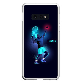 Чехол для Samsung S10E с принтом TENNIS NEON в Курске, Силикон | Область печати: задняя сторона чехла, без боковых панелей | Тематика изображения на принте: neon | sport | tennis | неон | неоновый | спорт | спортсмен | теннис