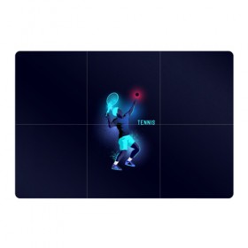 Магнитный плакат 3Х2 с принтом TENNIS NEON в Курске, Полимерный материал с магнитным слоем | 6 деталей размером 9*9 см | Тематика изображения на принте: neon | sport | tennis | неон | неоновый | спорт | спортсмен | теннис