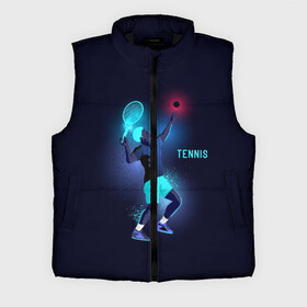 Мужской жилет утепленный 3D с принтом TENNIS NEON в Курске,  |  | neon | sport | tennis | неон | неоновый | спорт | спортсмен | теннис