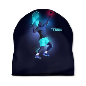 Шапка 3D с принтом TENNIS NEON в Курске, 100% полиэстер | универсальный размер, печать по всей поверхности изделия | neon | sport | tennis | неон | неоновый | спорт | спортсмен | теннис